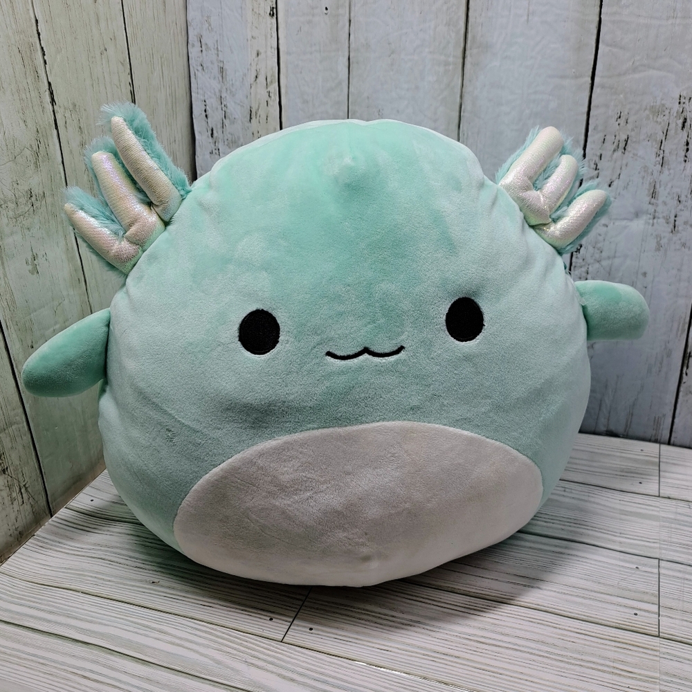 Kellytoy Squishmallows "Anastasia Axoloti" Sm/Med 11"t Mint Green Plush Toy Doll